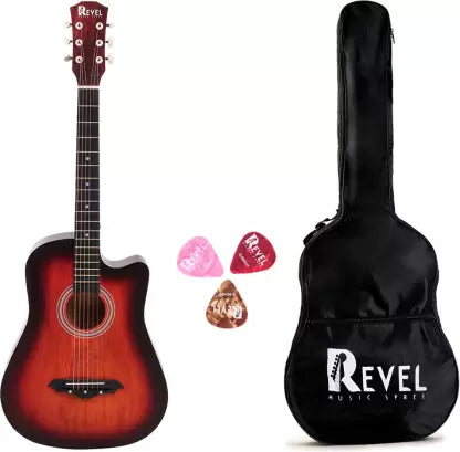 REVEL RVL-38C-LGP-3TS Acoustic Guitar Linden Wood Ebony Right Hand Orientation REVEL RVL-38C-LGP-3TS Acoustic Guitar Linden Wood Ebony Right Hand Orientation